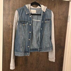 Denim/Sweatshirt Hybrid Jacket